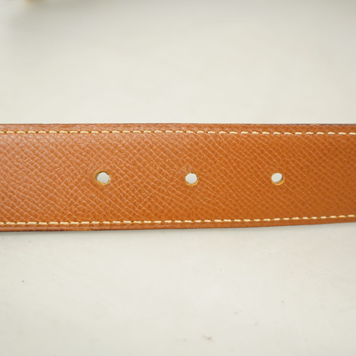 Hermes Belt Constance Courchevel Box Calf Gold Black — view 3