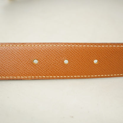 Hermes Belt Constance Courchevel Box Calf Gold Black — view 3