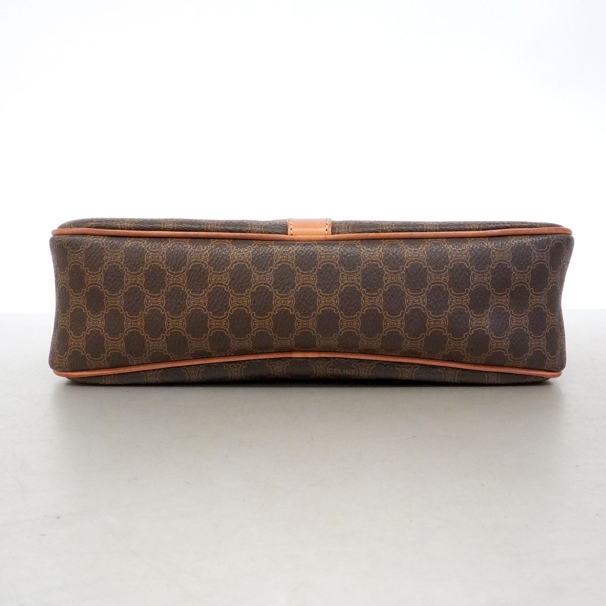 Celine Shoulder Bag Macadam Brown Gold — view 3
