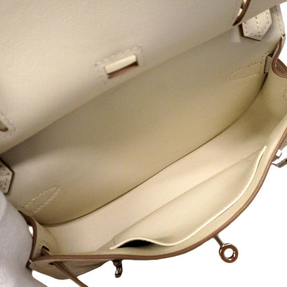 Hermes Shoulder Bag Jypsiere Mini Swift Mushroom Silver — view 4