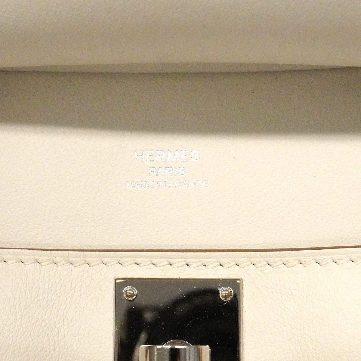 Hermes Shoulder Bag Jypsiere Mini Swift Mushroom Silver — view 5