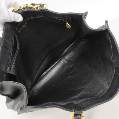 Chanel Chain Tote Lambskin Black Gold — view 4