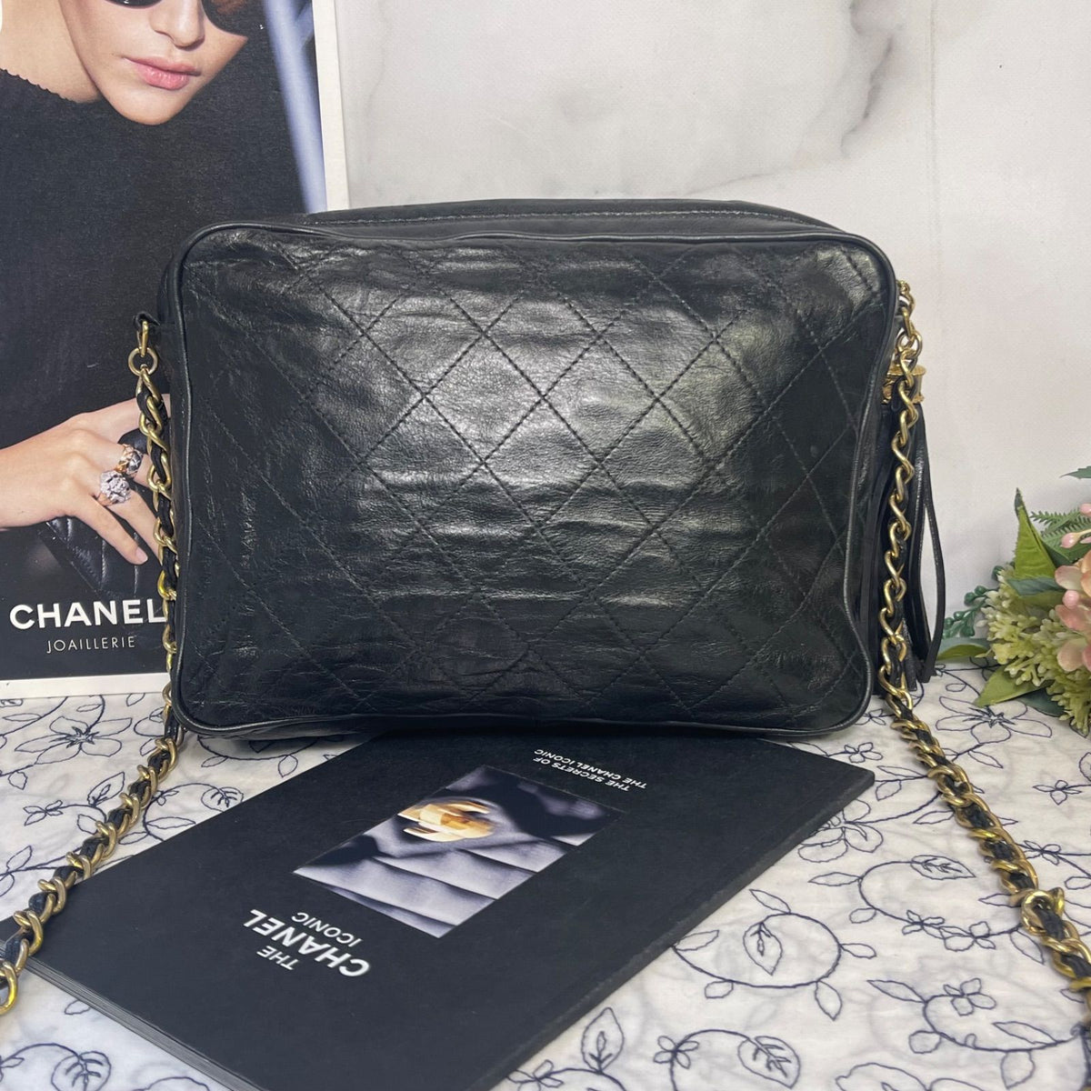 Chanel Camera Bag Fringe Quilted CC Logo — view 3