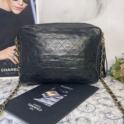 Chanel Camera Bag Fringe Quilted CC Logo — view 3