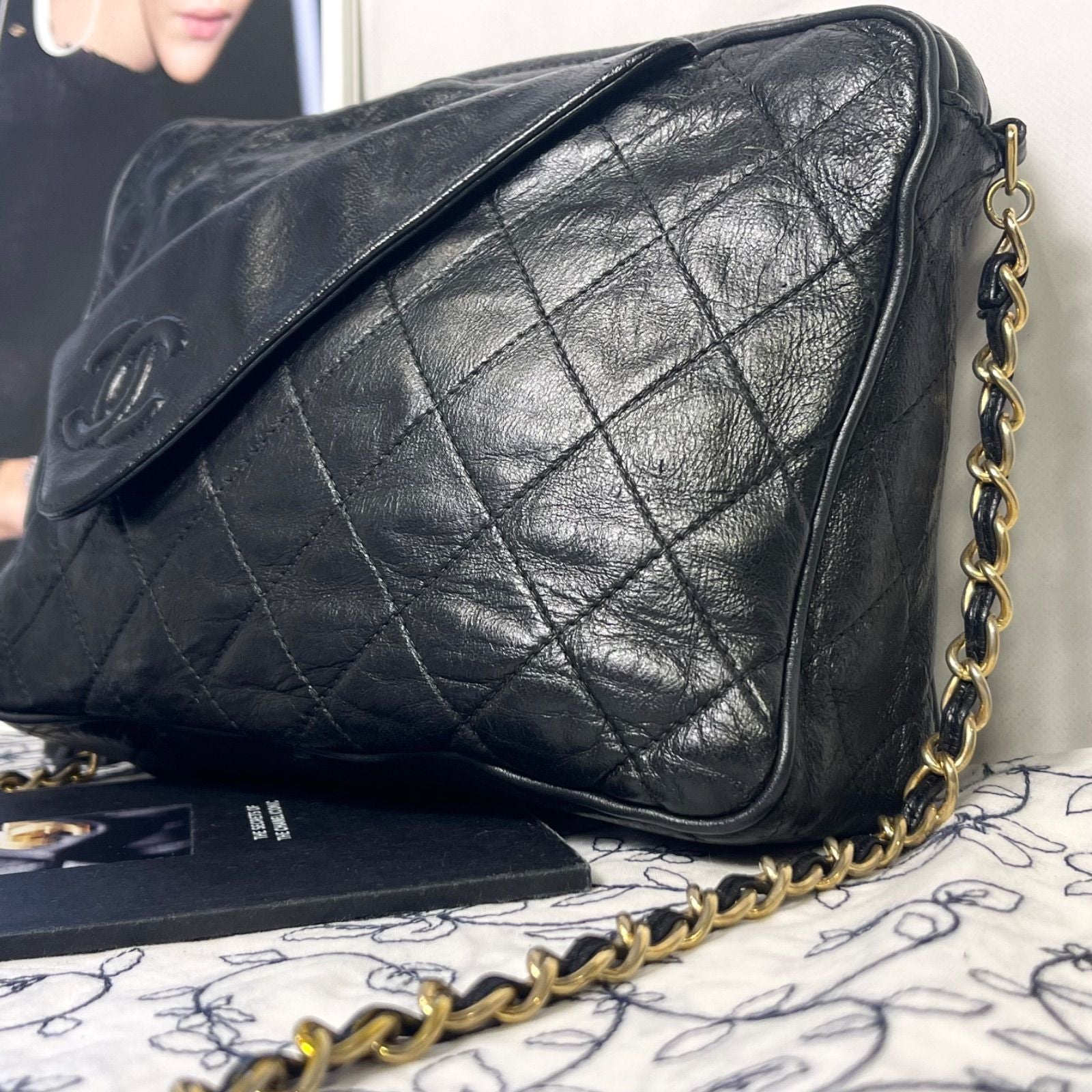 Chanel Camera Bag Fringe Quilted CC Logo — view 5
