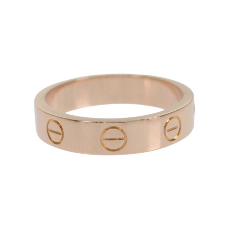 Cartier Love Ring Small 18k Pink Gold Diamond — view 6