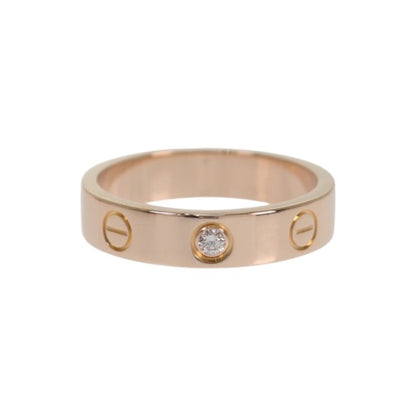 Cartier Love Ring Small 18k Pink Gold Diamond — view 4