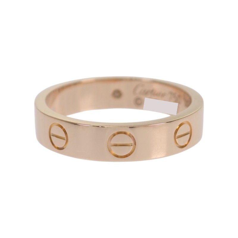 Cartier Love Ring Small 18k Pink Gold Diamond — view 7