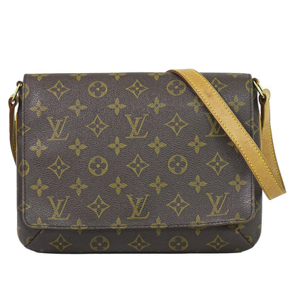 Louis Vuitton LV Musette Tango Short Monogram Shoulder Bag Brown