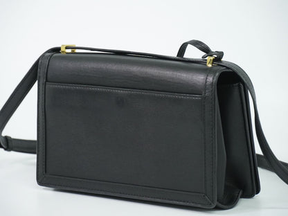 Loewe Barcelona Shoulder Bag Pochette Leather Black — view 2