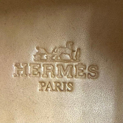 Hermes Bottillons Leather Chip Perforation Lace-up Boots Black — view 7