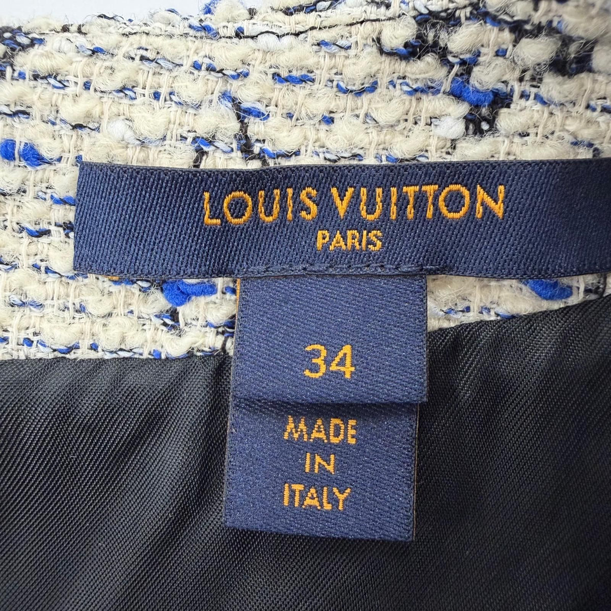 Louis Vuitton Leather Monogram Tweed Sleeveless Dress Multicolor 34 — view 8
