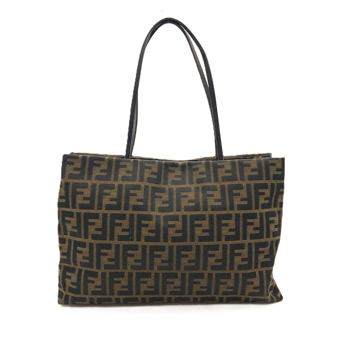 Fendi Zucca Tote Bag Shopping Brown