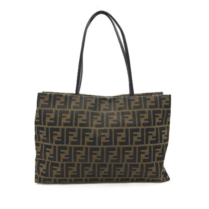 Fendi Zucca Tote Bag Shopping Brown