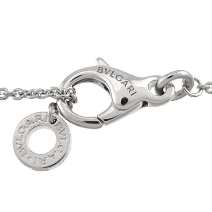 Bvlgari Double Logo Diamond Necklace 45 18k White Gold — view 4