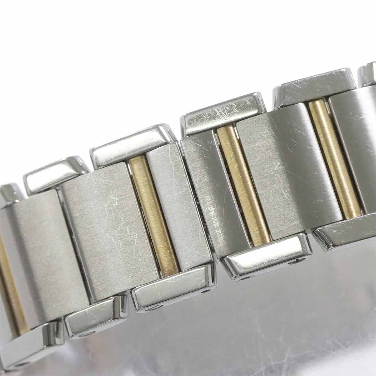 Cartier Tank Francaise MM Boys' Watch Date YG Quartz — view 6