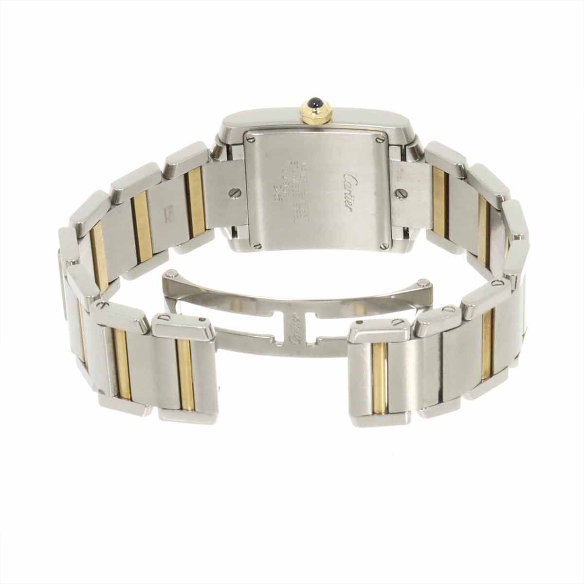 Cartier Tank Francaise MM Boys' Watch Date YG Quartz — view 4