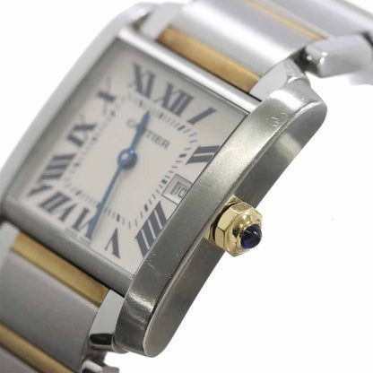 Cartier Tank Francaise MM Boys' Watch Date YG Quartz — view 7