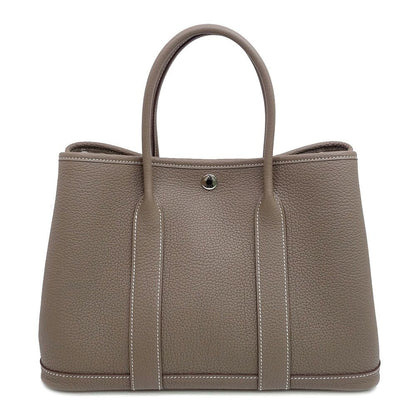 Hermes Garden Party TPM Handbag Around Etoupe Silver