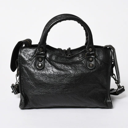 Balenciaga Le City Mini 2-Way Shoulder Bag Black Blanc — view 2