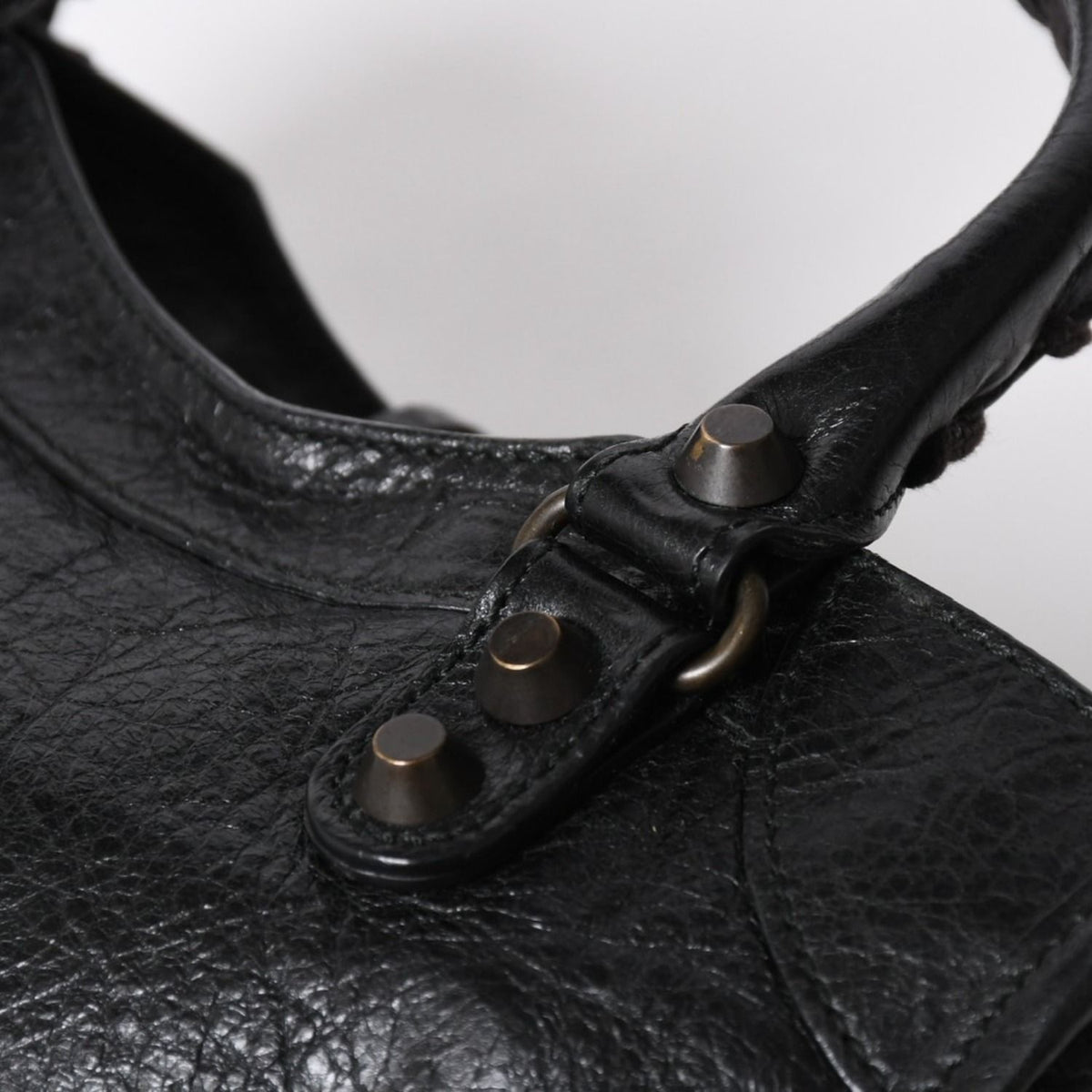 Balenciaga Le City Mini 2-Way Shoulder Bag Black Blanc — view 5