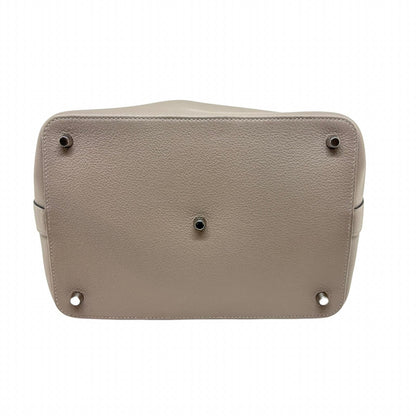 Hermes Toolbox 26 Gray Asphalt Silver Shoulder Bag Evercolor — view 4
