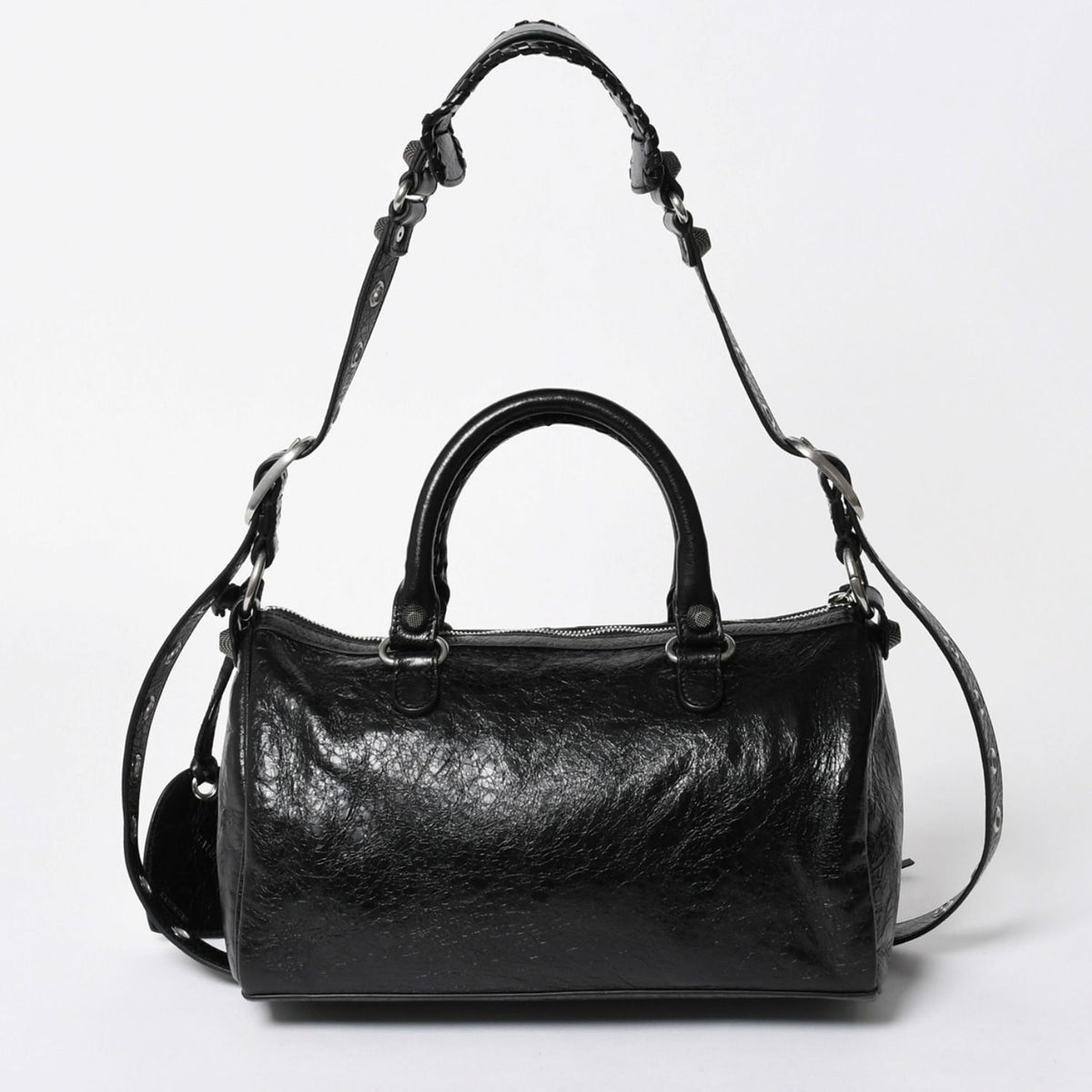 Balenciaga Le Cagole Duffle Medium Black 2-Way Silver — view 2