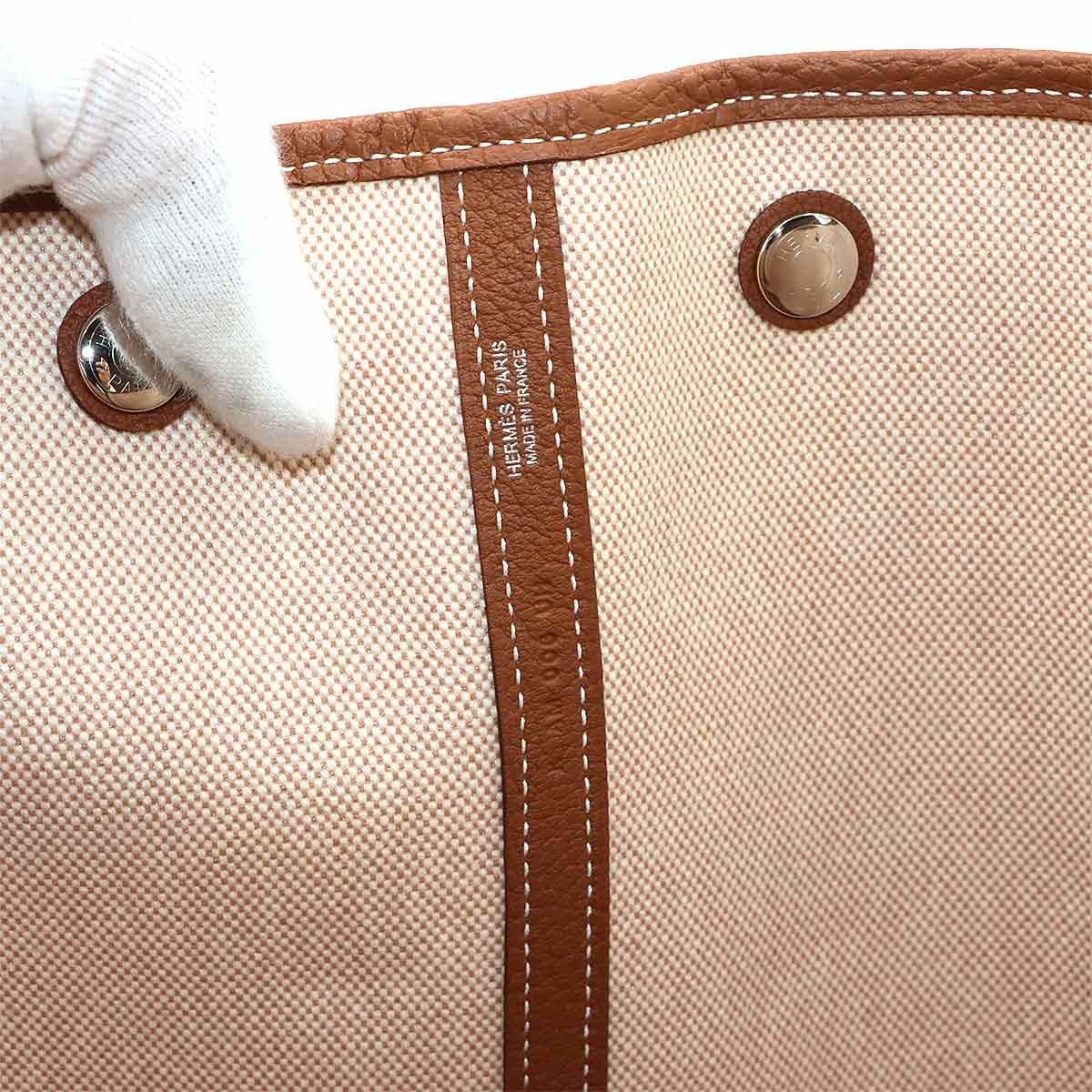 Hermes Neo Garden Party 41 Voyage Tote Bag Toile H Negonda Ecru — view 7