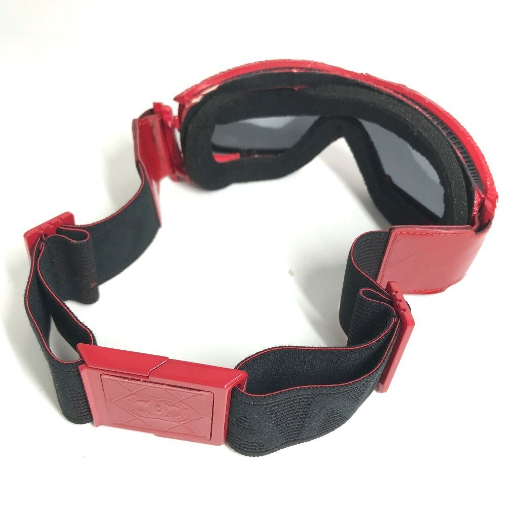 Chanel Goggle Sunglasses Acetate Red Eyewear — view 3