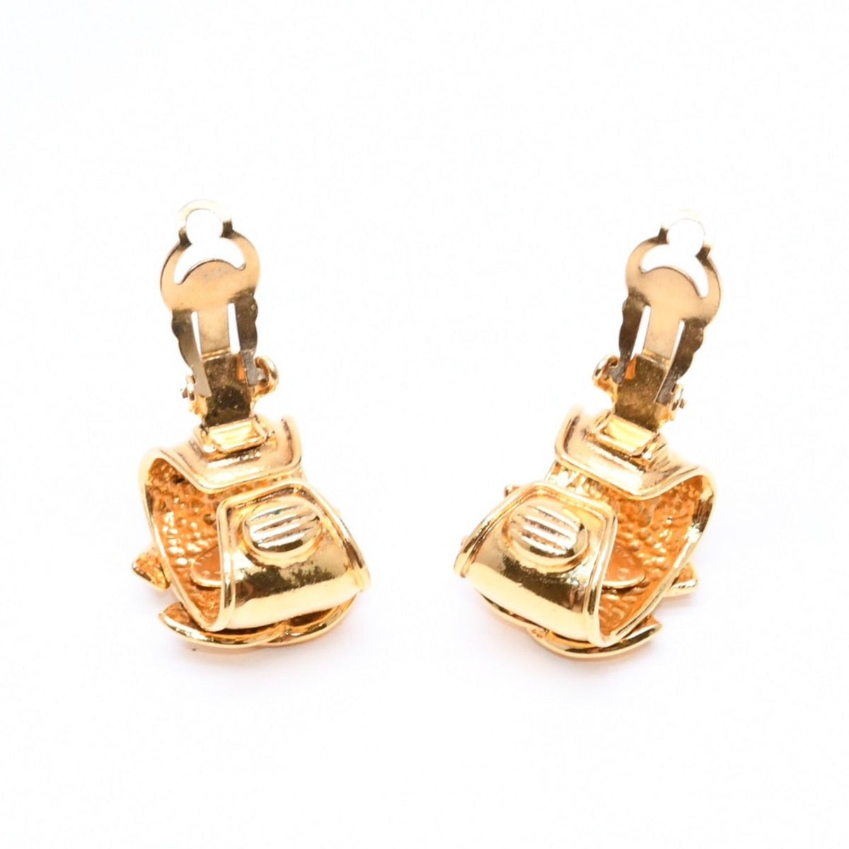 Chanel 94P Earrings CC Logo Gold Stamp — view 7