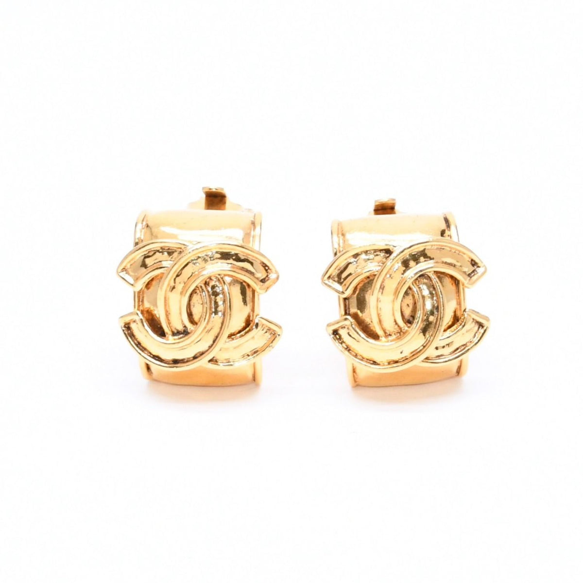 Chanel 94P Earrings CC Logo Gold Stamp