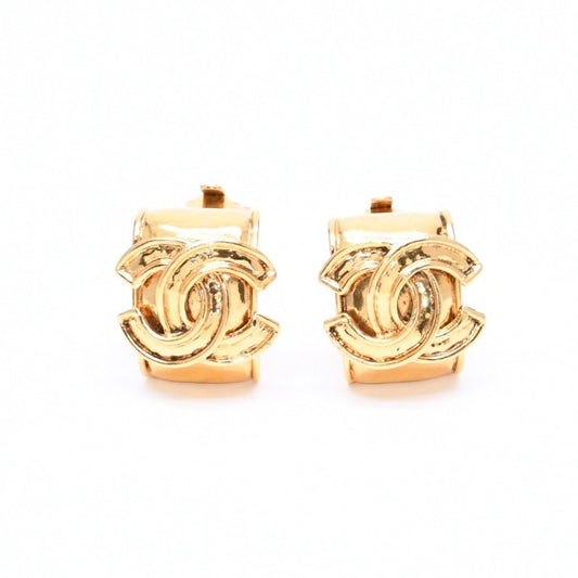 Chanel 94P Earrings CC Logo Gold Stamp