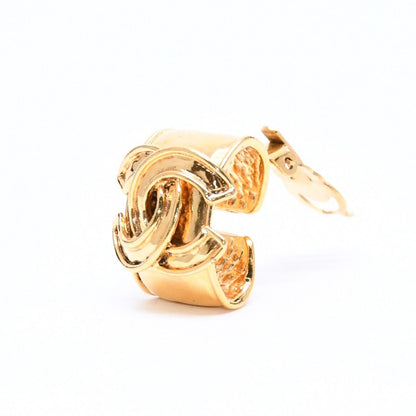Chanel 94P Earrings CC Logo Gold Stamp — view 2