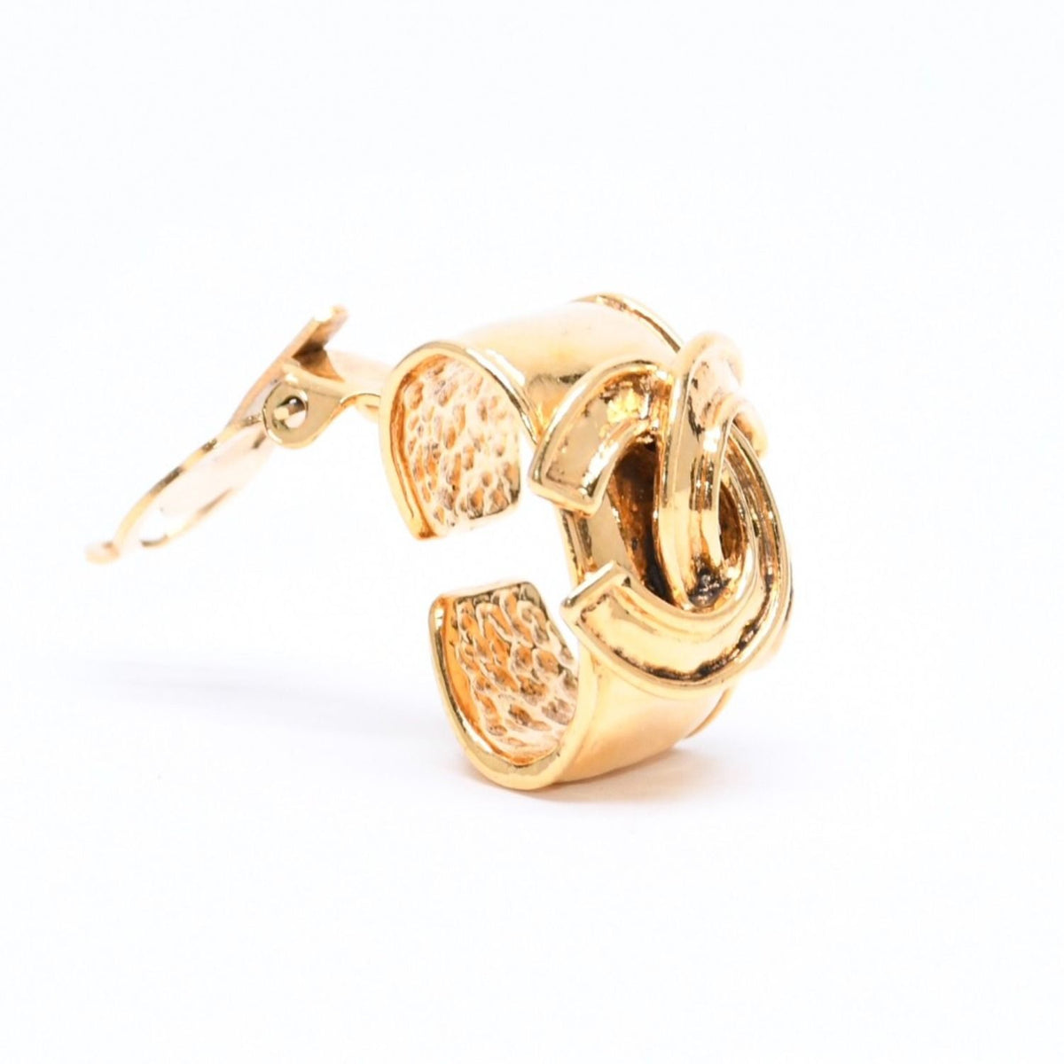 Chanel 94P Earrings CC Logo Gold Stamp — view 3