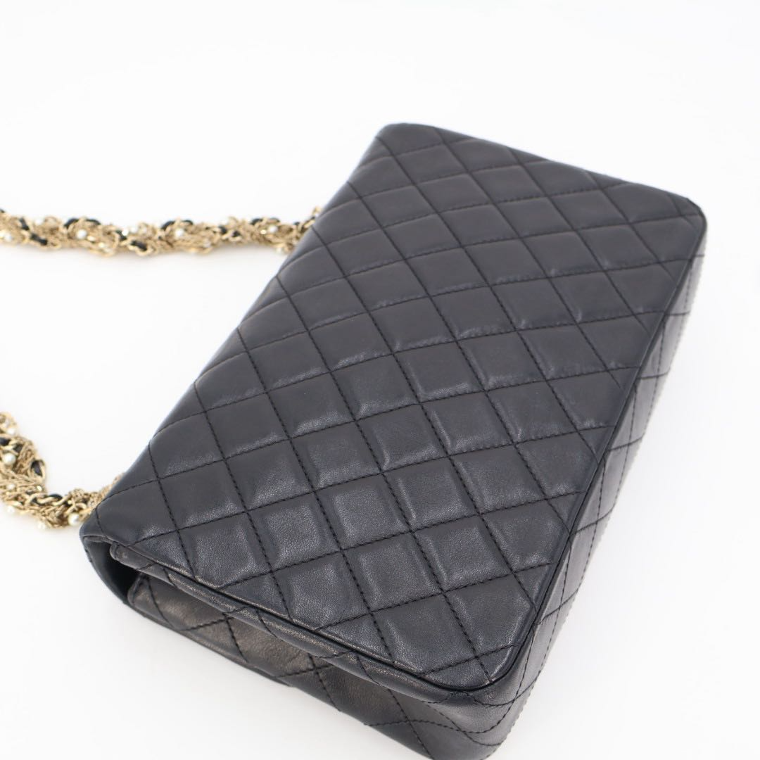 Chanel Westminster Quilted Lambskin Faux Pearl Chain Shoulder Bag — view 2