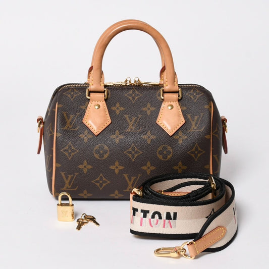 Louis Vuitton Speedy 20 Bandouliere 2-Way Bag Monogram Brown