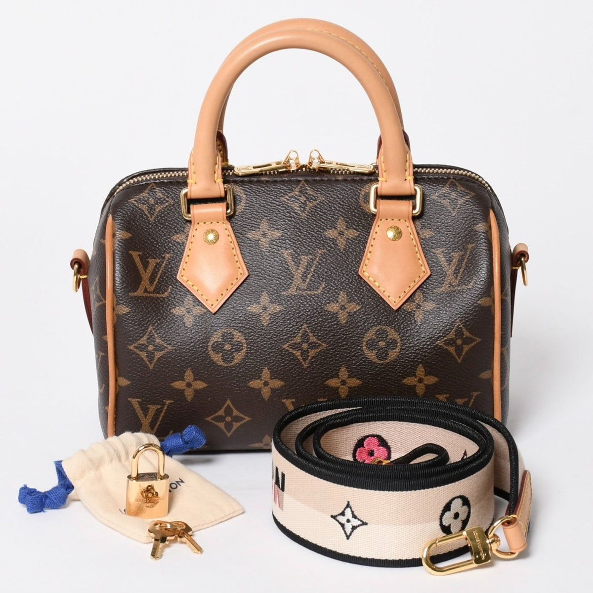 Louis Vuitton Speedy 20 Bandouliere 2-Way Bag Monogram Brown