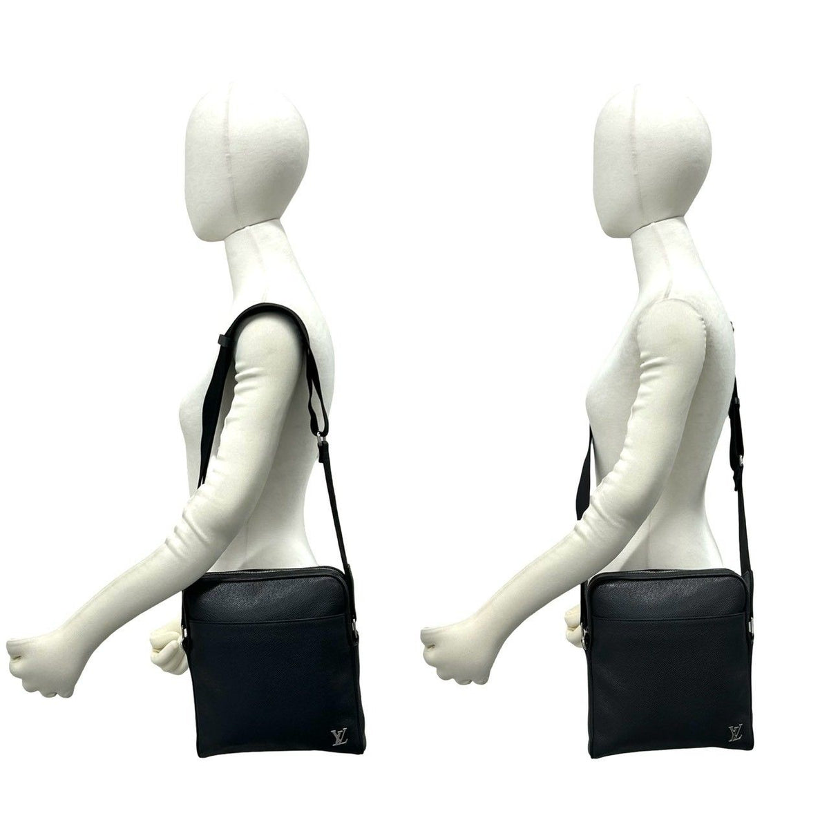 Louis Vuitton Messenger Ppm Taiga Leather Shoulder Bag Crossbody Pochette Black — view 2