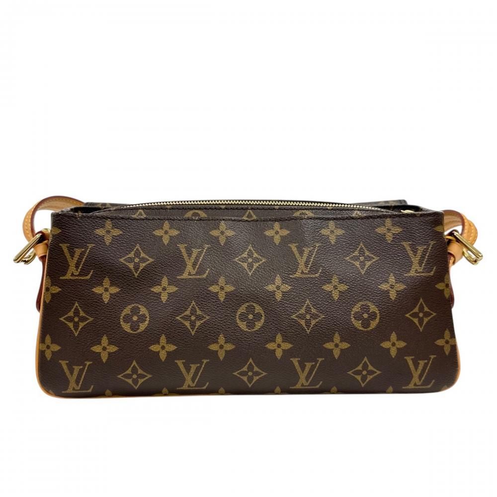 Louis Vuitton Viva-Cite MM Shoulder Bag Monogram Canvas Brown Gold — view 2
