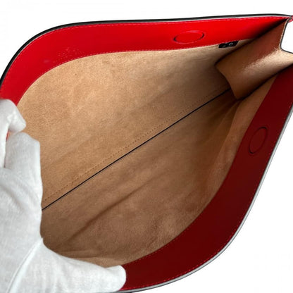 Gucci Clutch Embossed Logo XL Leather — view 4
