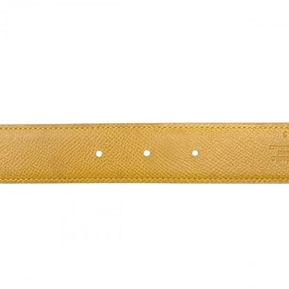 Hermes Belt Constance Reversible Leather Red Yellow Silver — view 5