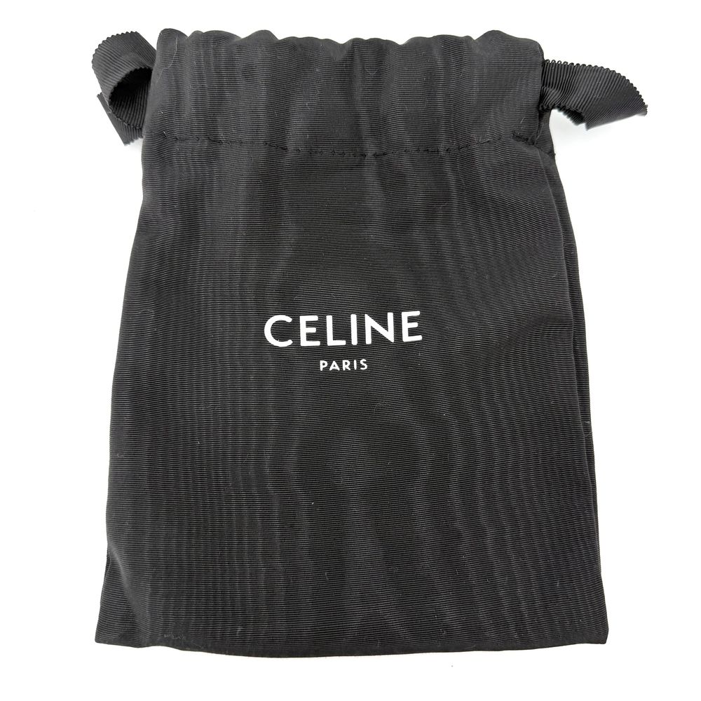 Celine Logo Shoulder Strap Canvas Beige Gold — view 7