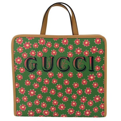 Gucci 2-Way Children's Kitten Shoulder Bag Crossbody Cat Leather Green Brown — view 2