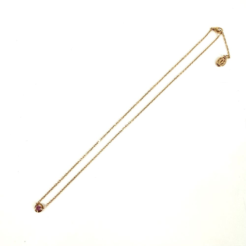 Cartier Necklace d'Amour Adjustable 18k Pink Gold Sapphire — view 5