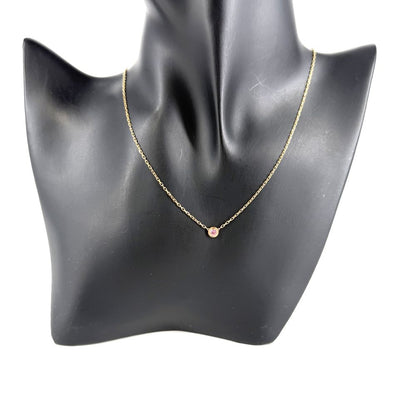 Cartier Necklace d'Amour Adjustable 18k Pink Gold Sapphire — view 3