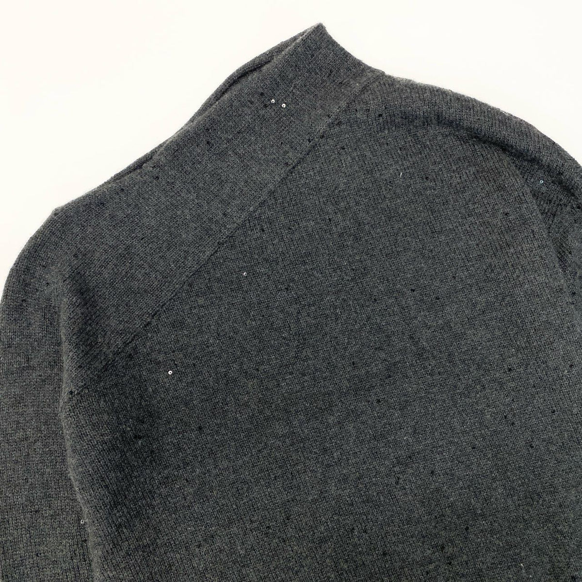 Brunello Cucinelli Sequin Design Cashmere Silk Knit Sweater XXS Gray Top — view 3