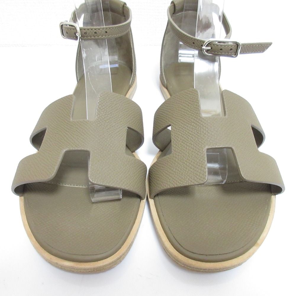 Hermes Santorini Strap Sandals Etoupe — view 2