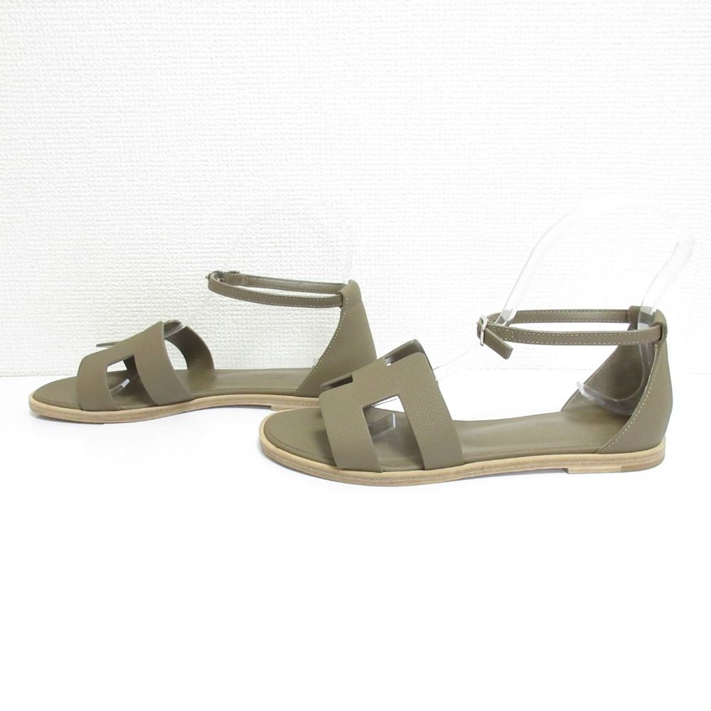 Hermes Santorini Strap Sandals Etoupe — view 3