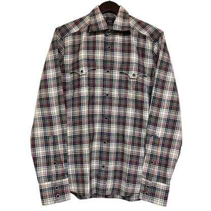 Gucci Plaid Pattern Long Sleeve Wool Flannelette Blouse