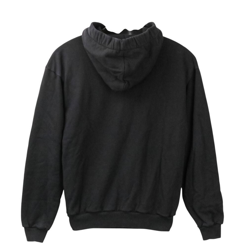 Celine Logo Drawstring Loose Hoodie Pullover Black — view 3